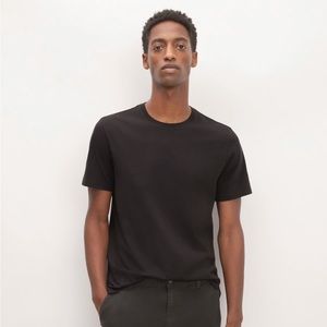 Everlane Black Organic Essential Crew Neck sz M